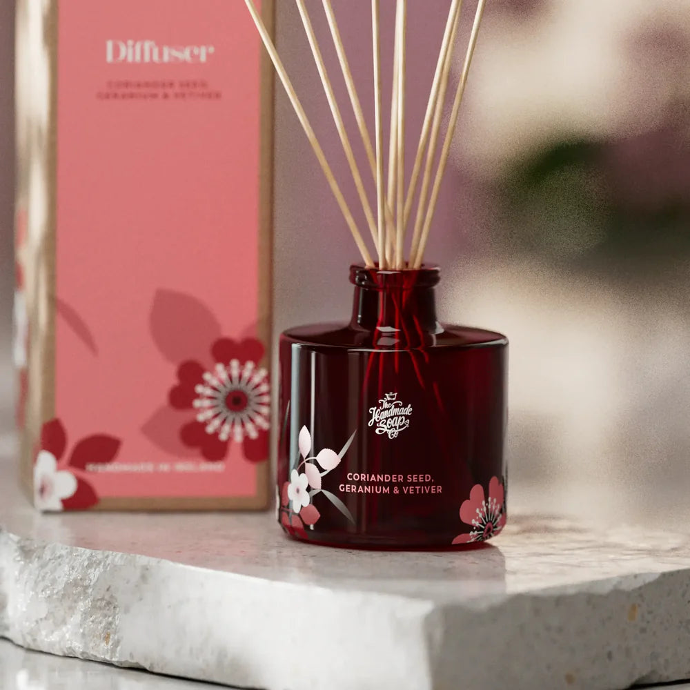 Fragrance Diffuser + Refill - Coriander Seed, Geranium & Vetiver | 200ml + 150ml