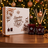 Signature Home Set with Lemongrass & Cedarwood Candle and Diffuser, presented in a Christmas gift box by The Handmade Soap Company.