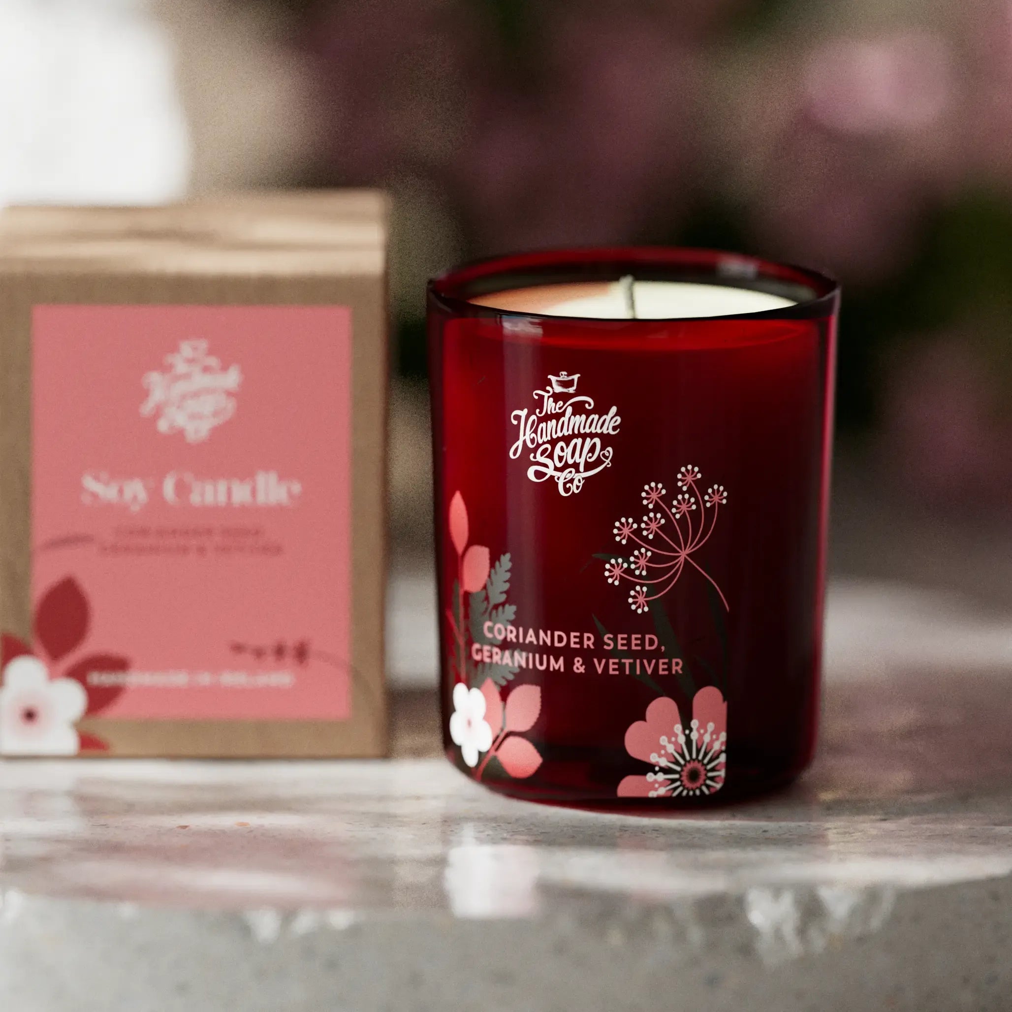 Scented Soy Candle - Coriander Seed, Geranium & Vetiver | 210g