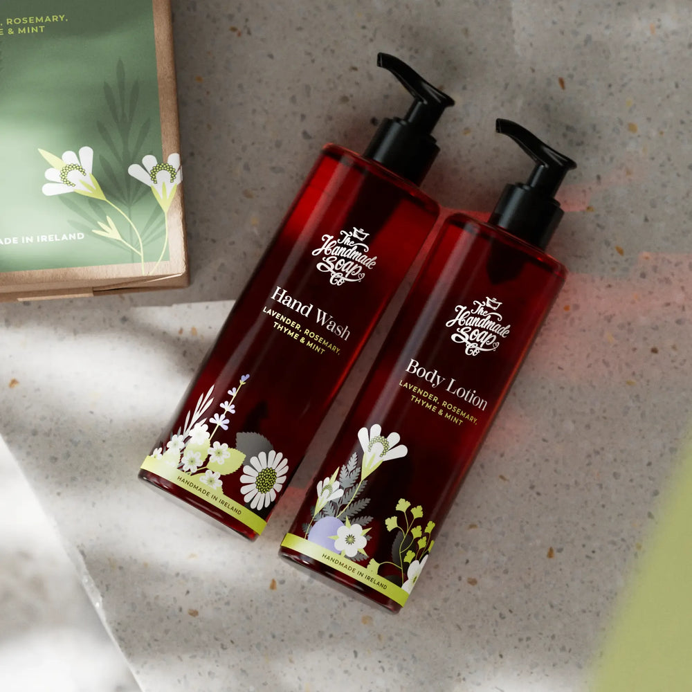 Hand Wash & Lotion Set - Lavender, Rosemary, Thyme & Mint | 250ml x 2