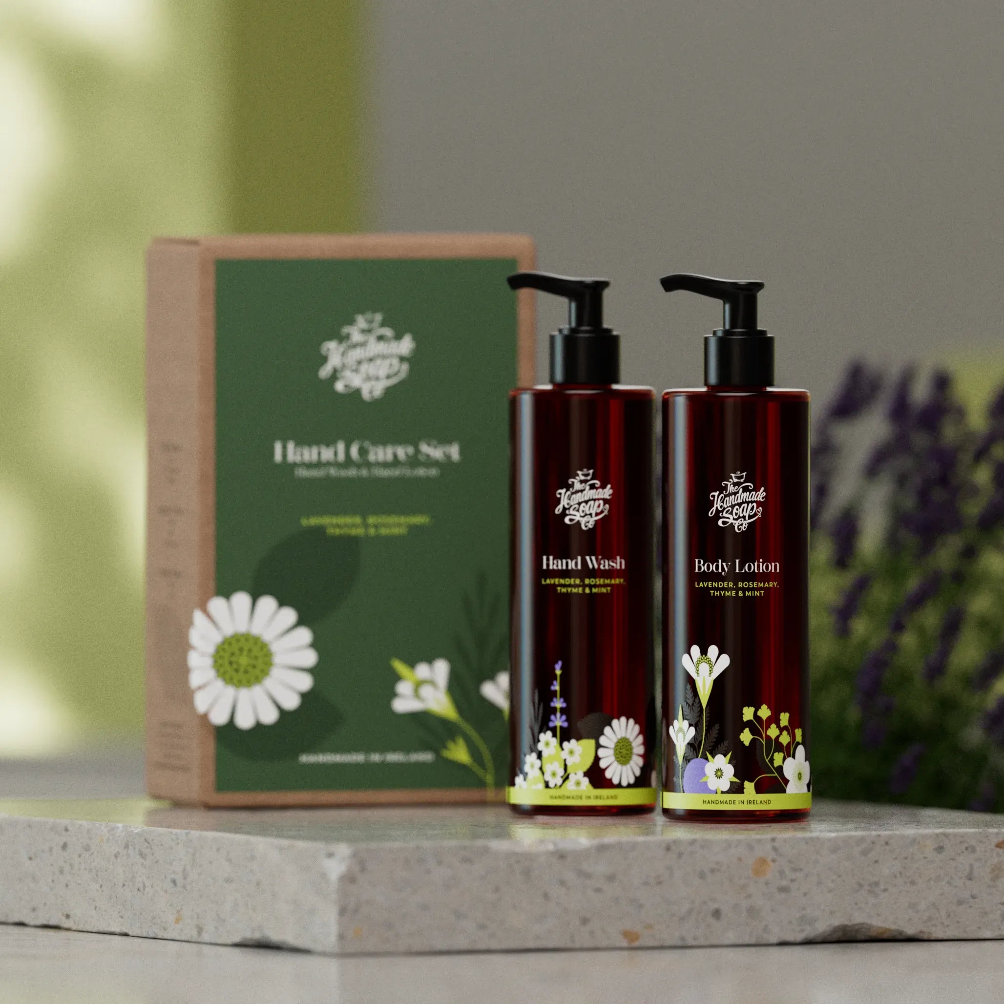 Hand Wash & Lotion Set - Lavender, Rosemary, Thyme & Mint | 250ml x 2