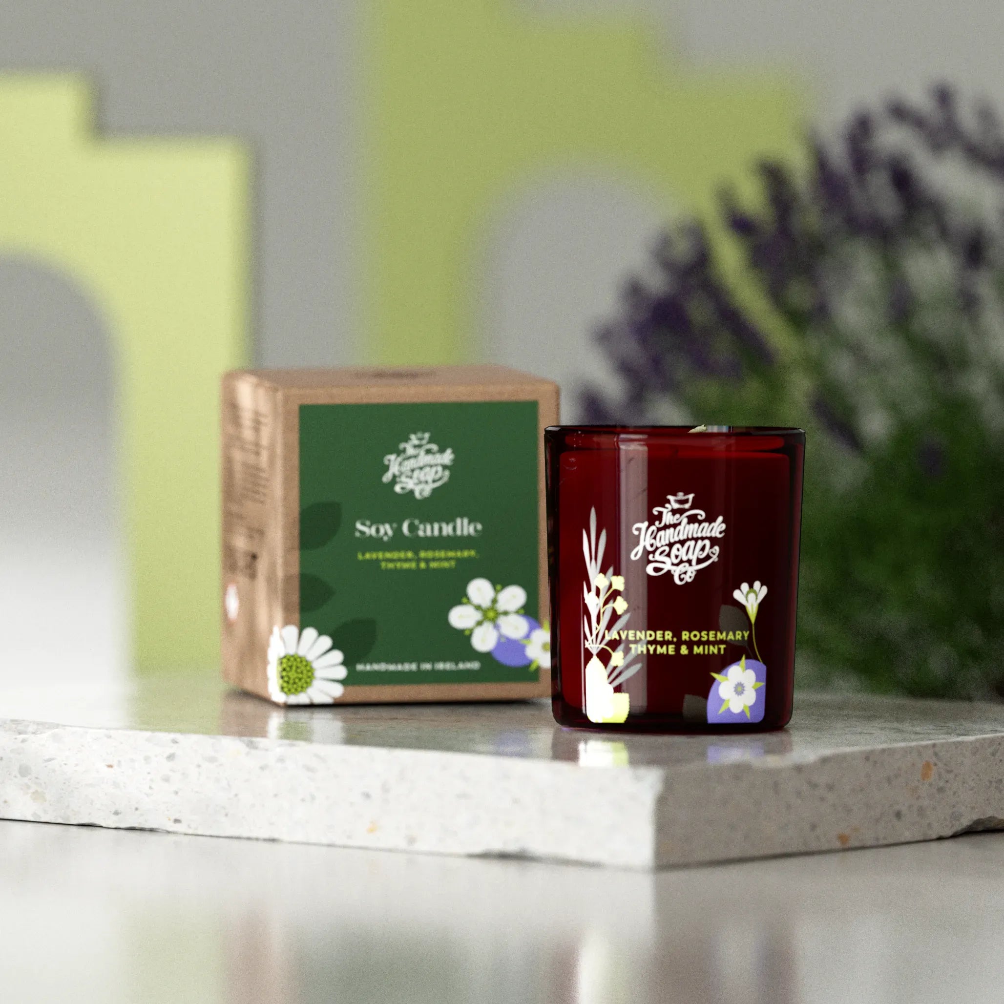 Scented Soy Candle - Lavender, Rosemary, Thyme & Mint | 70g